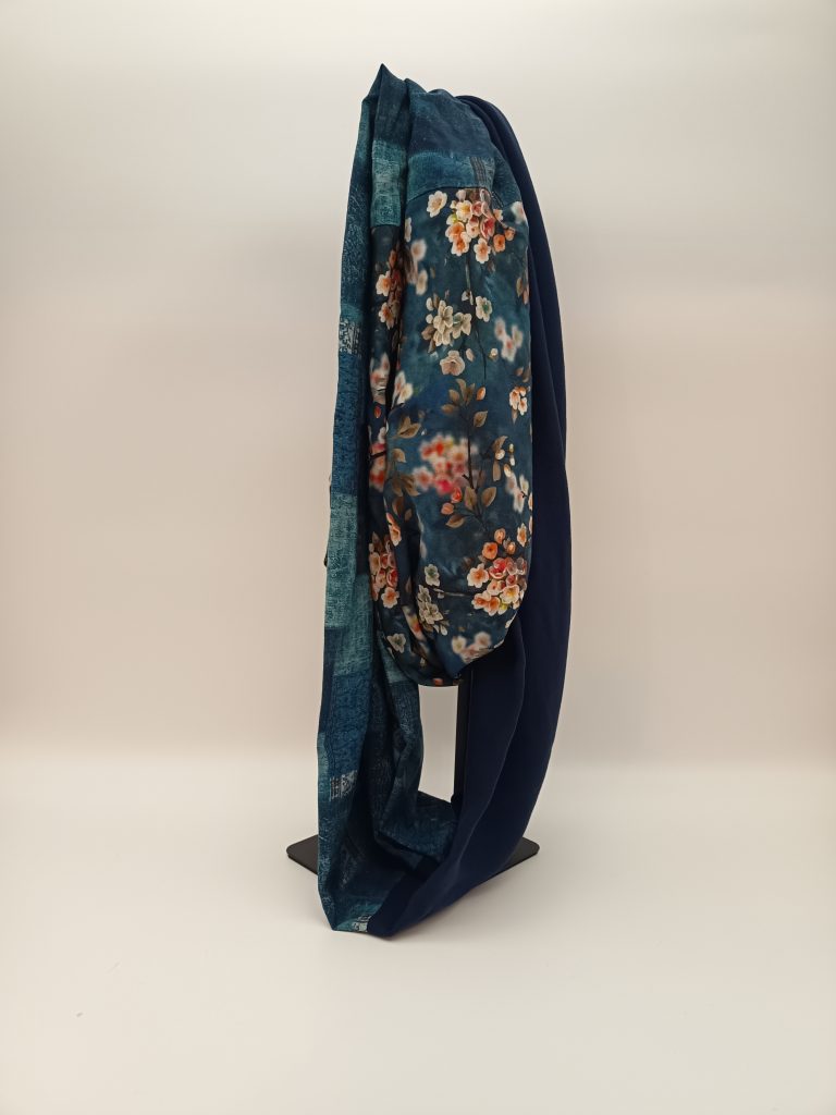 Loopschal Herbst blau