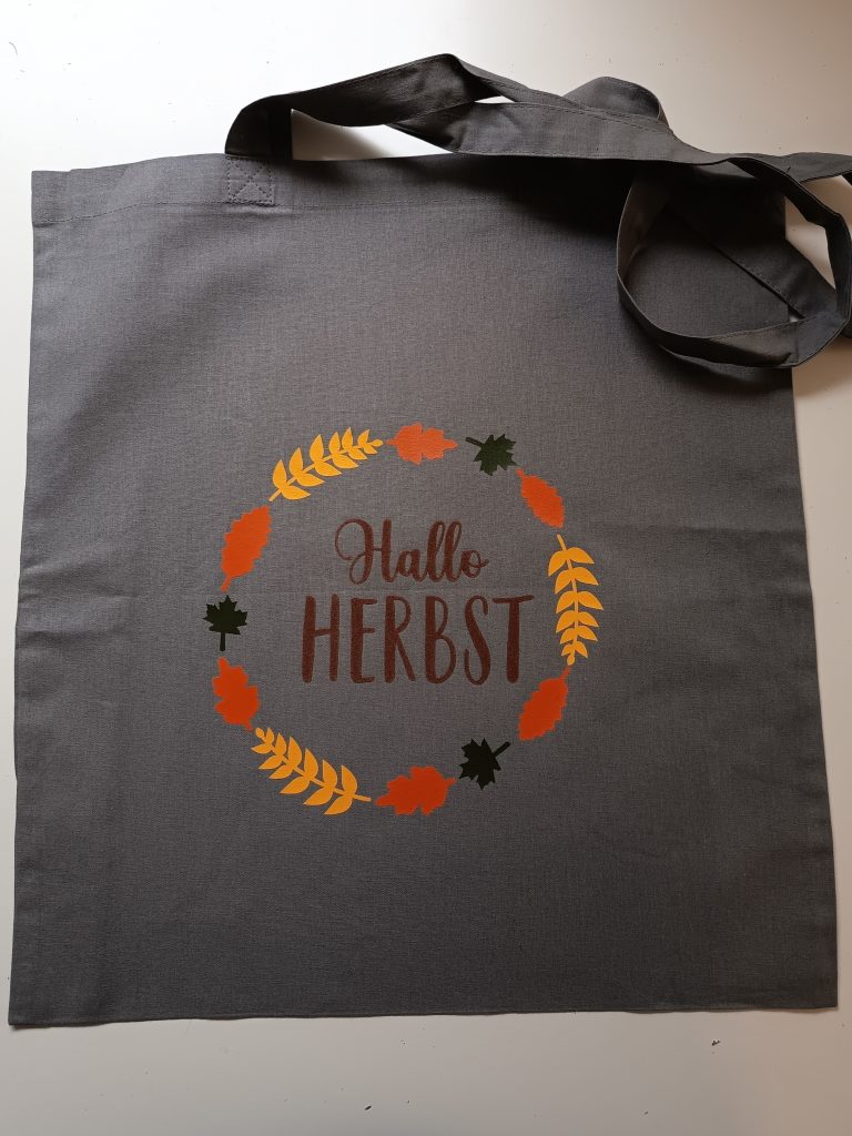 Tragebeutel Herbst grau